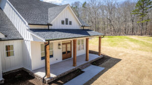 Exterior of an Armor Homes build.
