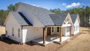 Exterior of an Armor Homes build.